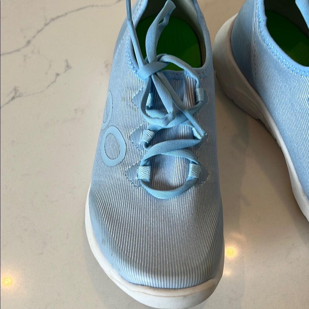 Oofos Women's Light Blue Stride Shoes sz 7.5 - Picture 6 of 11